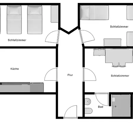 T&k - - Comfortable 1-3 Apartment